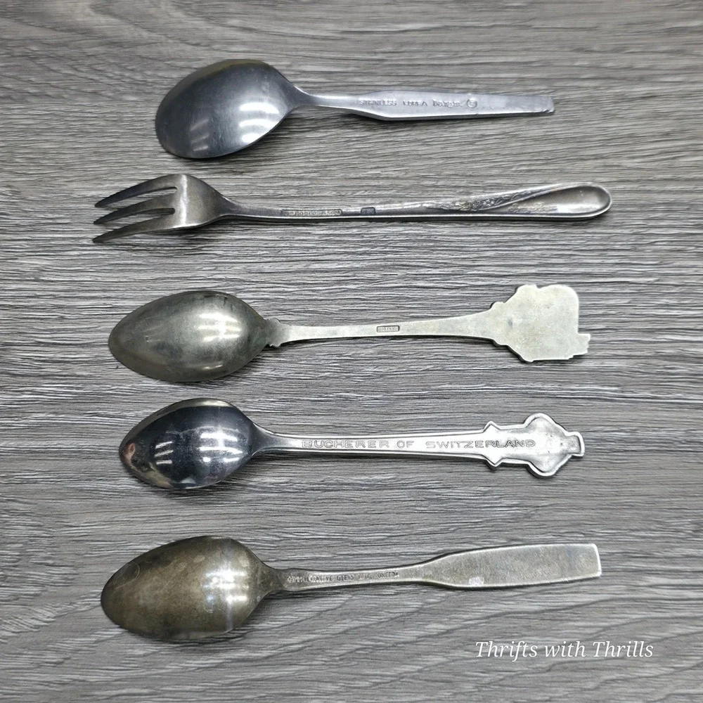9 Collectible Spoon & Fork Bundle - Rogers,‎ Oneida, Rolex, San Francisco,  More